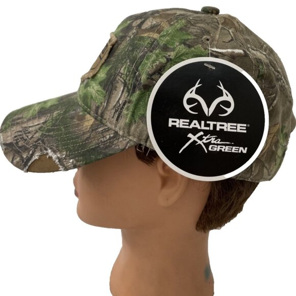 Realtree Xtra Green Baseball Cap Hat Snapback Camouflage NWT One Size Outdoor - Picture 3 of 6
